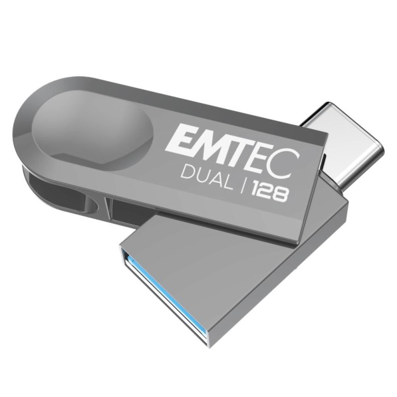 Emtec D280 Dual Usb Flash Drive 128